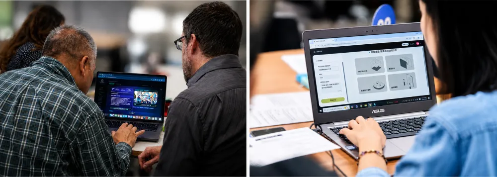 Designers engaging with TDRI’s AI tools during early-stage research and analysis. Photo credit: TDRI