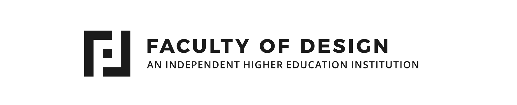 FACULTY OF DESIGN, Independent Higher Education Institution Logo